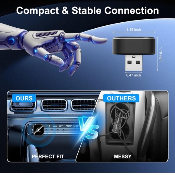 Wireless CarPlay & Android Auto Adapter - Picture 2 of 7